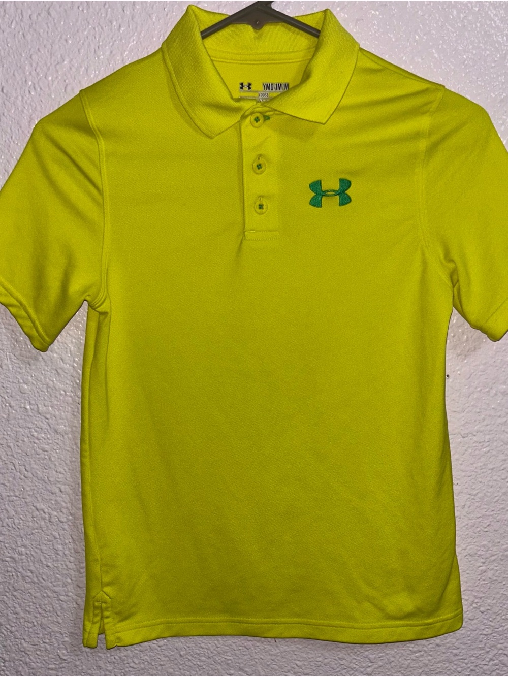 Under Armour Neon Yellow & Green Polo Shirt